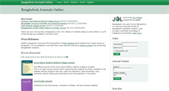 Desktop Screenshot of banglajol.info